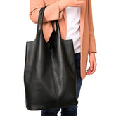 Luxury Casual Women's Soft Genuine Leather Tote Bags